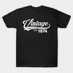 Vintage 1974 Cool 50 Year Old Bday 50th Birthday Men Women T-Shirt T-Shirt